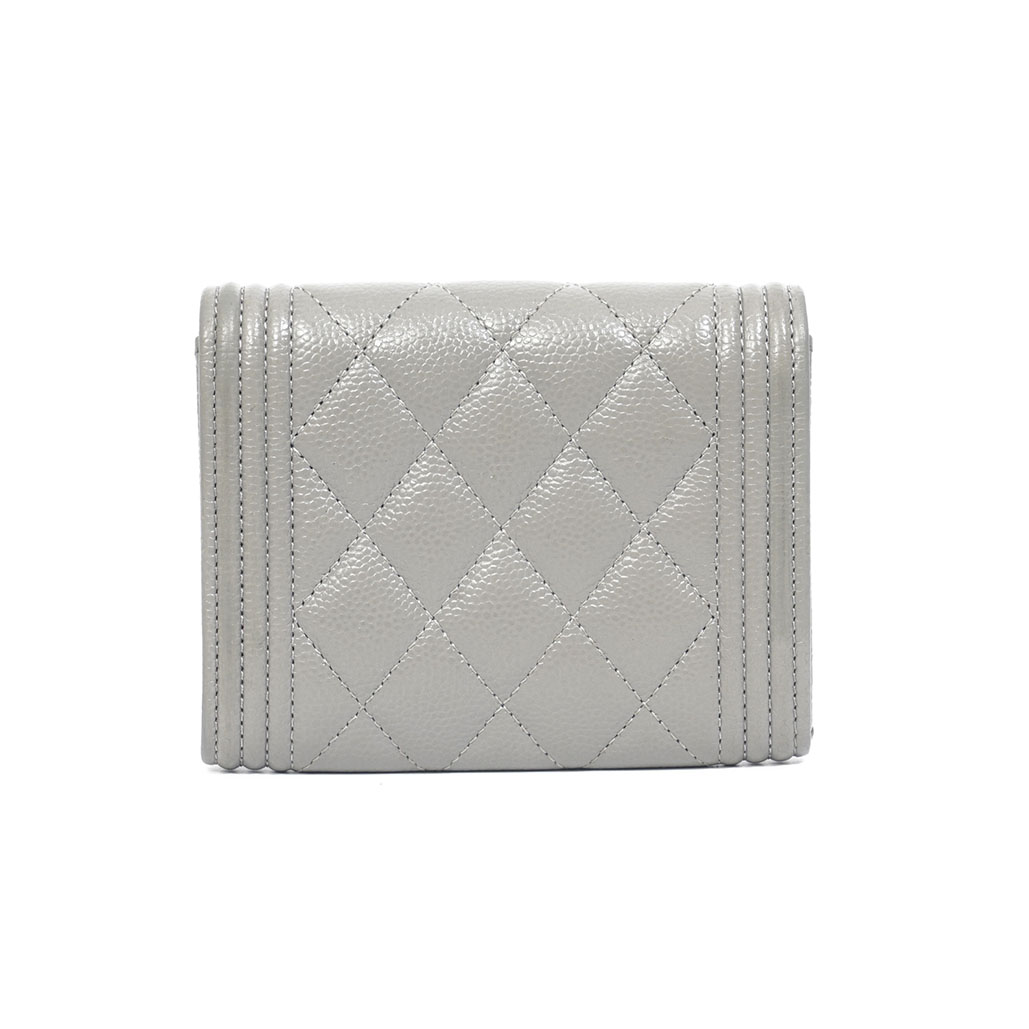 Chanel Dusty Pink Diamond Stitch Calfskin Wallet on Cha