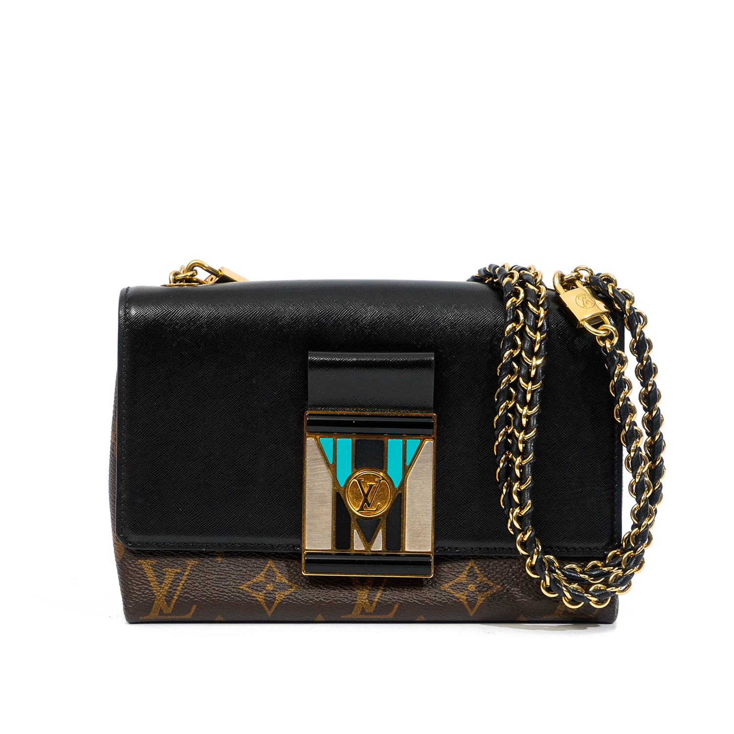 T i Louis Vuitton Pochette Thelma Da Canvas Grained Calfskin M u en Kh a V ng