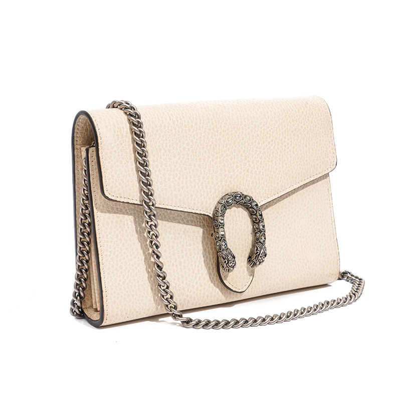 Túi Gucci Dionysus Small Grained Trắng Sliver Túi Gucci Dionysus Small Grained Trắng Sliver