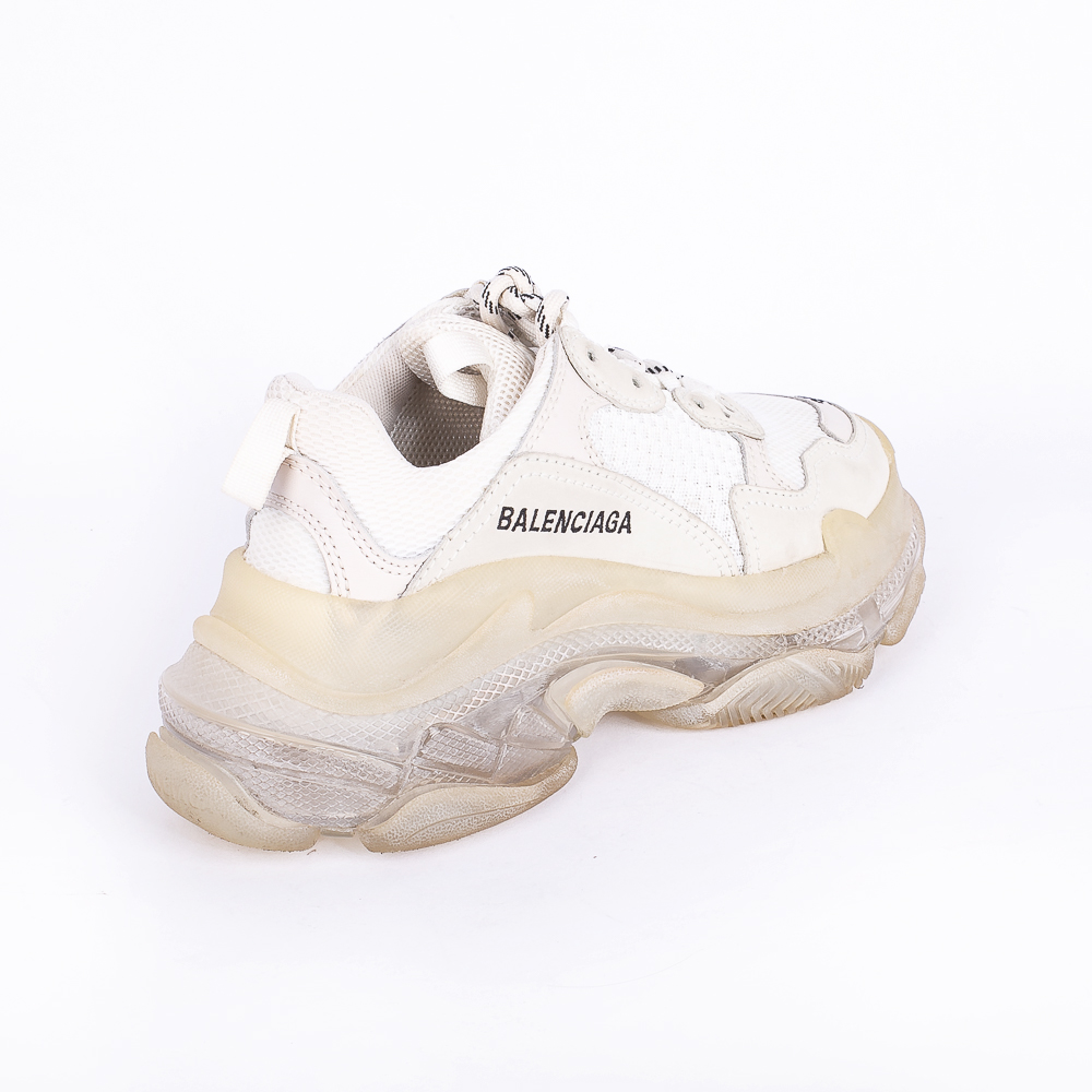 Giày Balenciaga Triple S Đen Phối Sơn Bạc REP 11 Cao Cấp