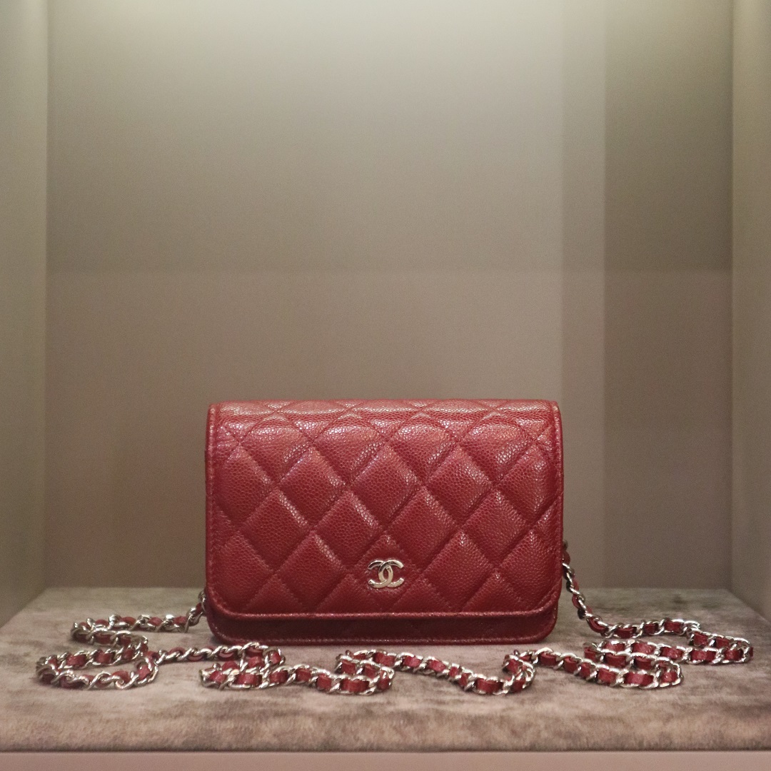 Túi Chanel WOC Mini Flap Bag Crossbody Red  97Luxury