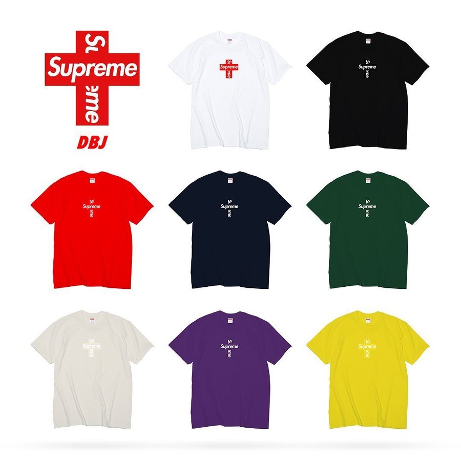 シュプリーム　supreme クロスボックスロゴ　Tシャツ　M