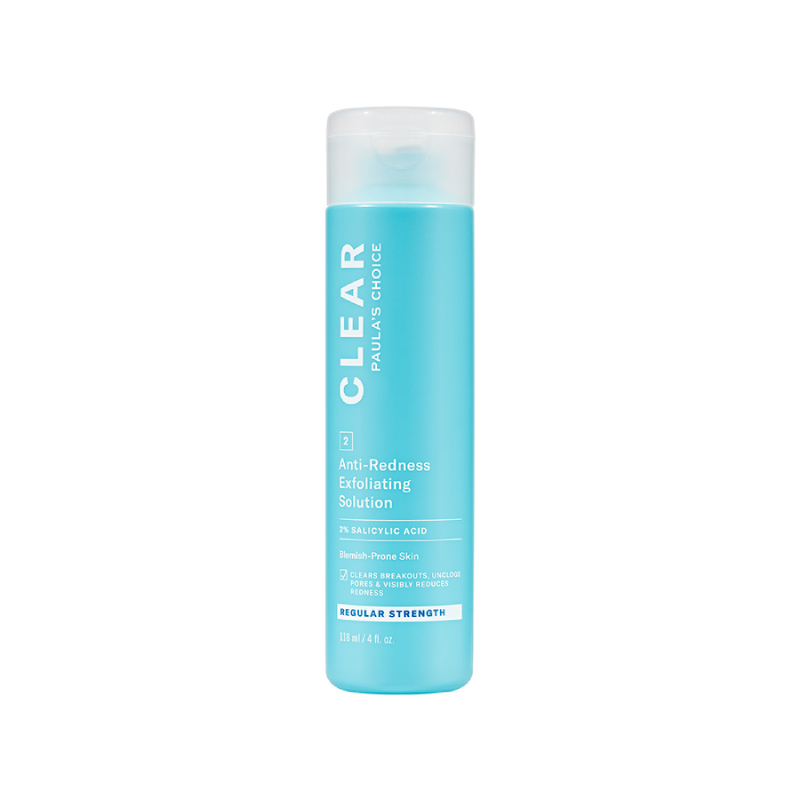 Clear Regular Strength Anti - Redness Exfoliating Solution 2% Salicylic Acid