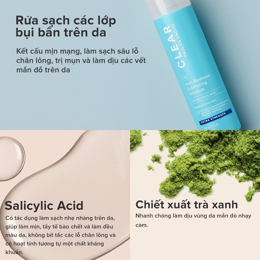 anti redness exfoliating solution