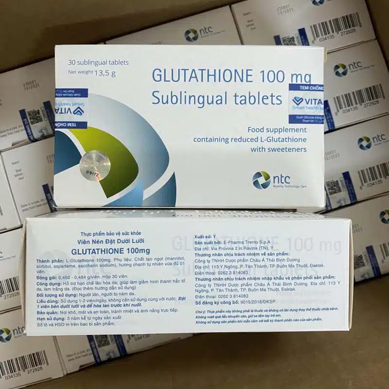 viên ngậm glutathione
