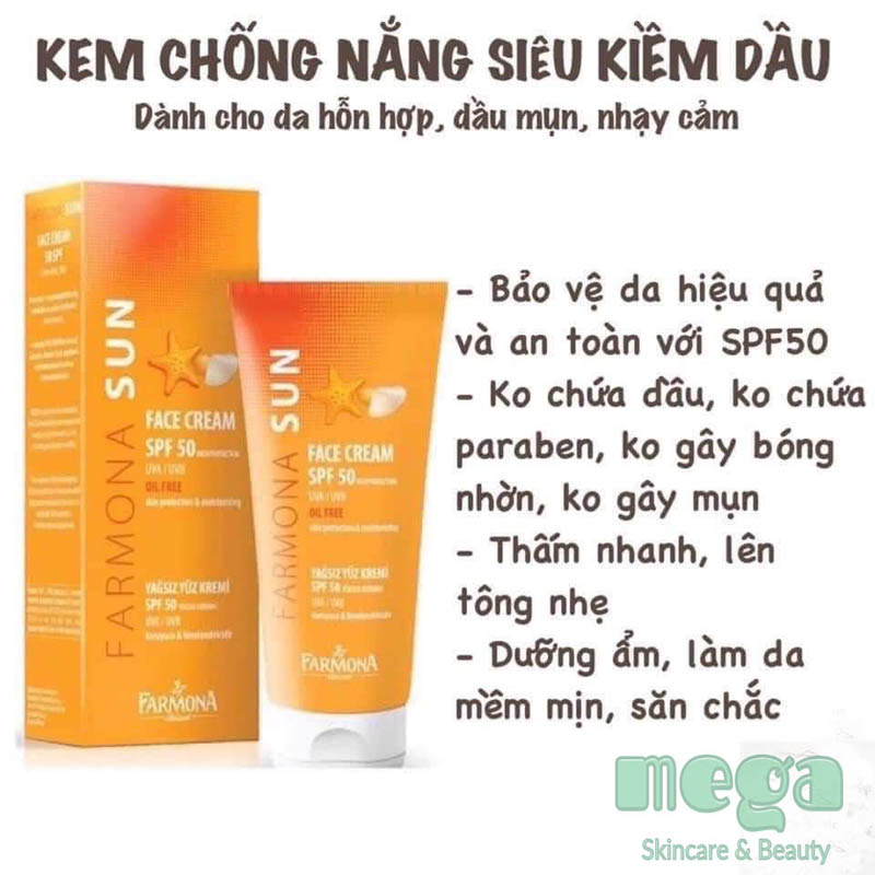 kem chống nắng Farmona Sun face cream SPf 50 giá bao nhiêu