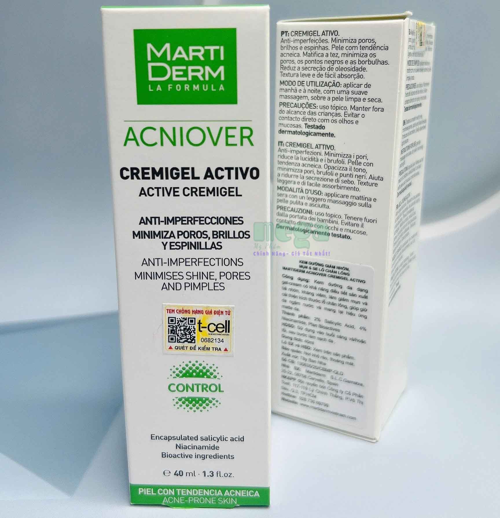 MartiDerm Acniover Cremigel Active