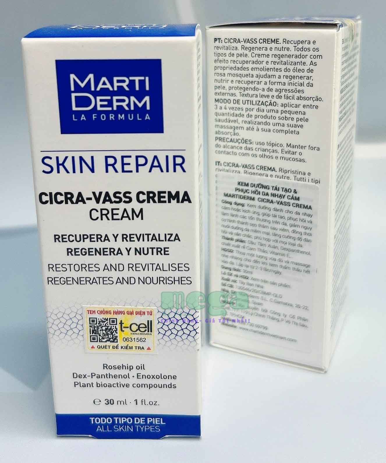 Martiderm Skin Repair Cicra-Vass Cream