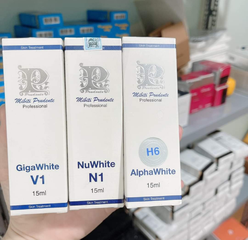 Kem làm hồng nhũ hoa NuWhite N1 Mibiti Prudente Professional 