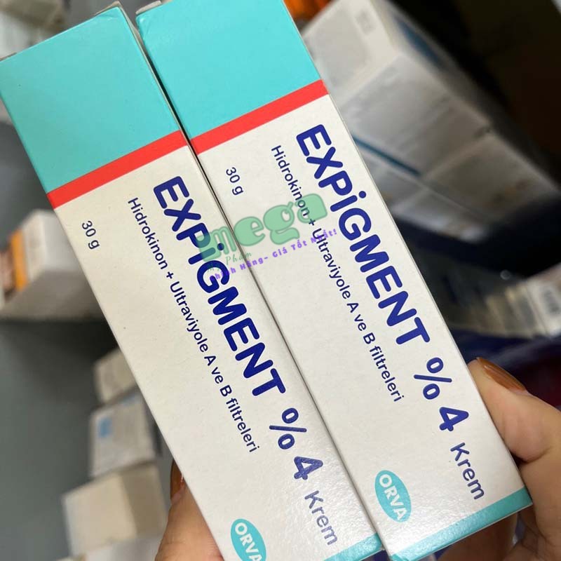 Kem Trị Nám Expigment % 4 Krem Hidrokinon + Ultraviyole A ve B Filtreleri