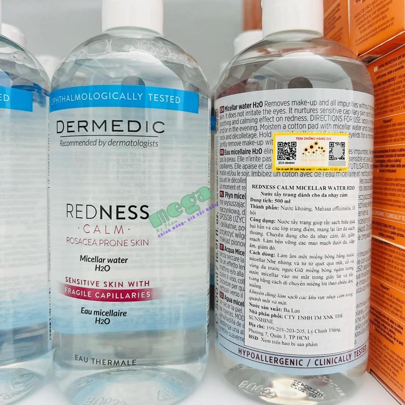 Nước Tẩy Trang Dermedic REDNESS Micellar Water