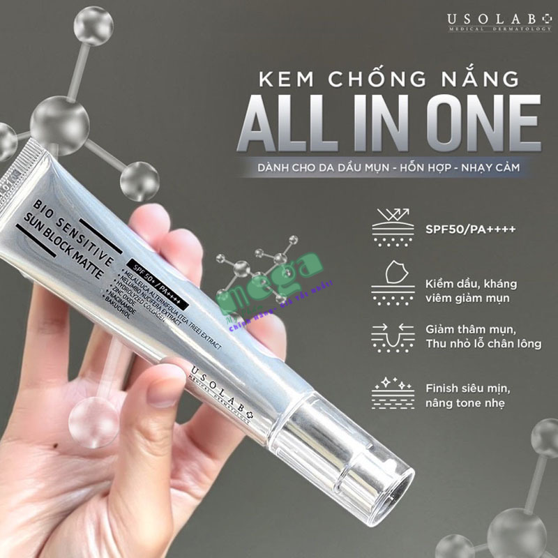 Kem Chống Nắng Usolab Sun Block Matte