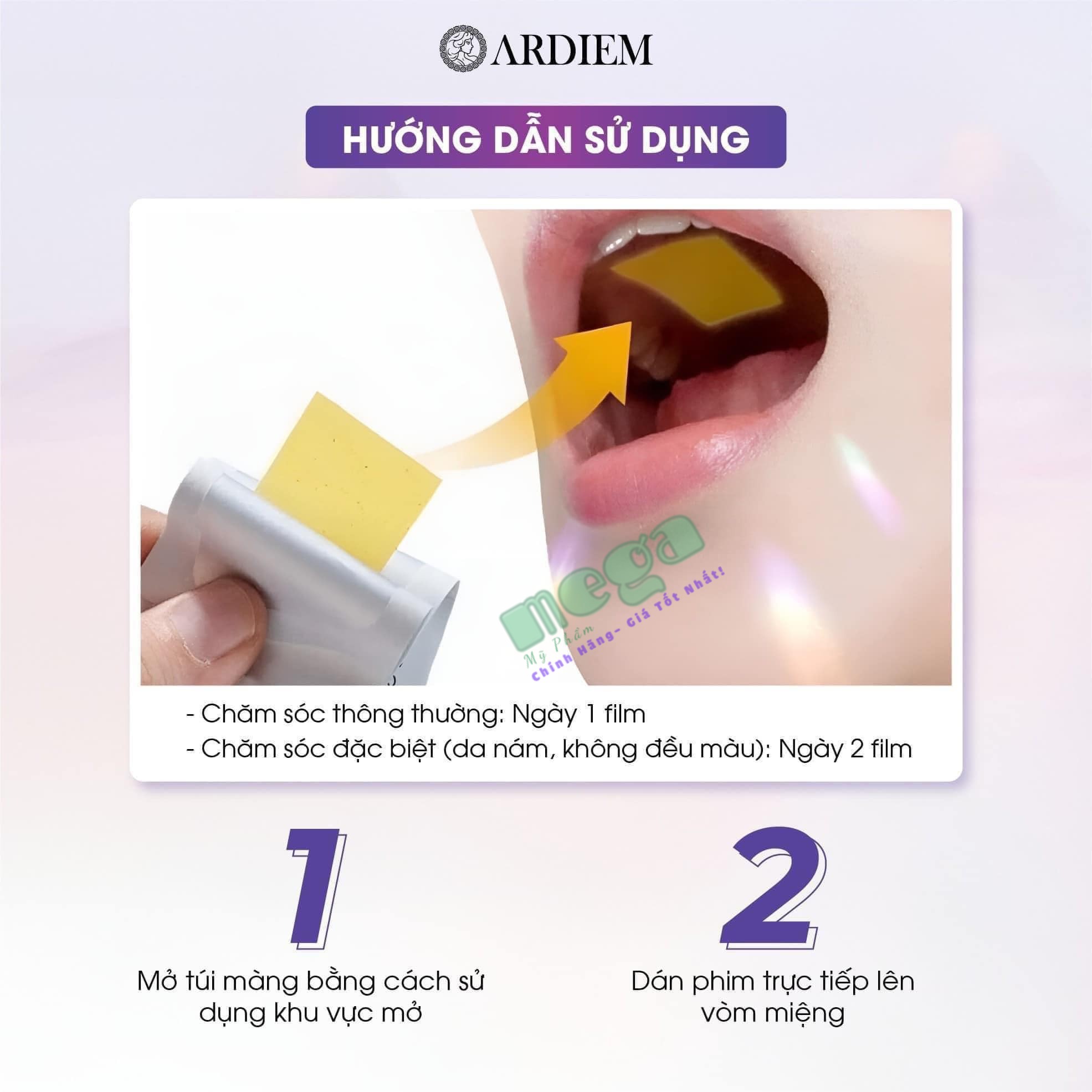 Film Ngậm Trắng Da Glutathione