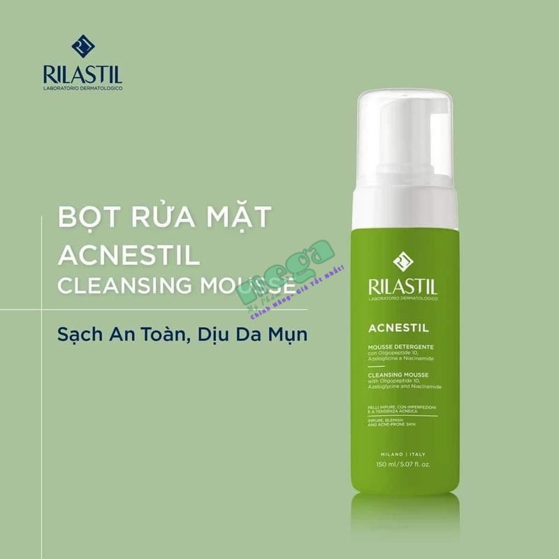 Bọt Rửa Mặt Rilastil Acnestil Cleansing Mousse