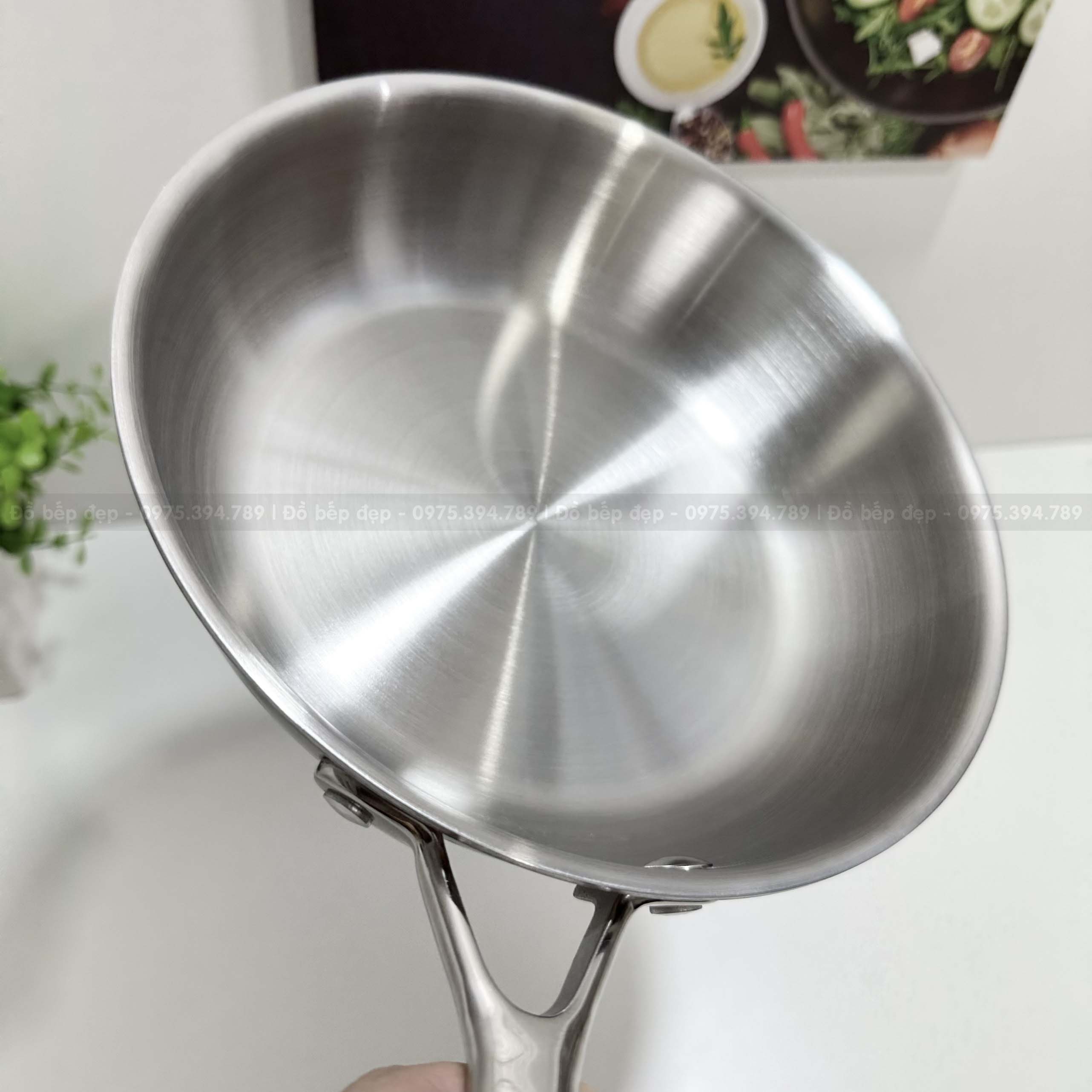 Chảo inox 3 lớp nguyên khối Elmich Trimax ( 3 size 20-24-26cm)