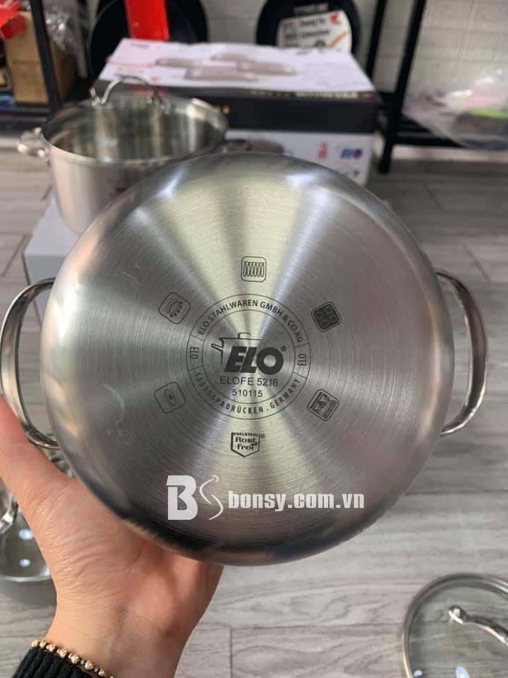 Bộ nồi bếp từ Elo 4 chiếc inox đáy đúc Luxembourg