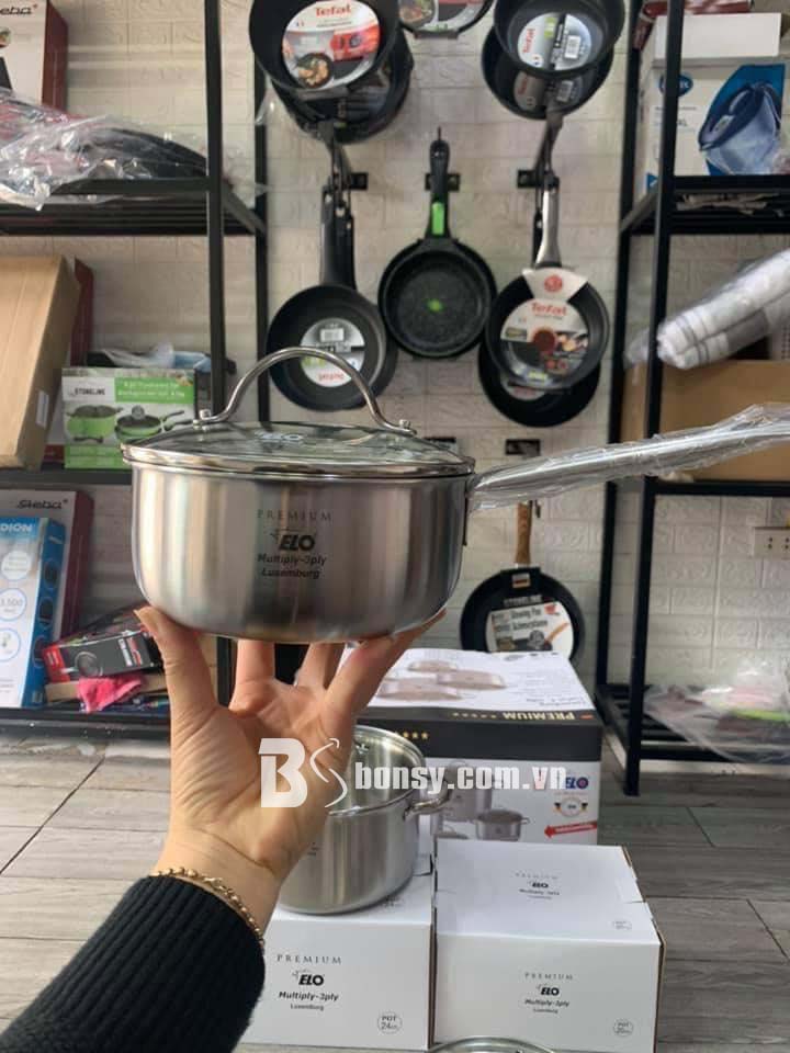 Bộ nồi bếp từ Elo 4 chiếc inox đáy đúc Luxembourg