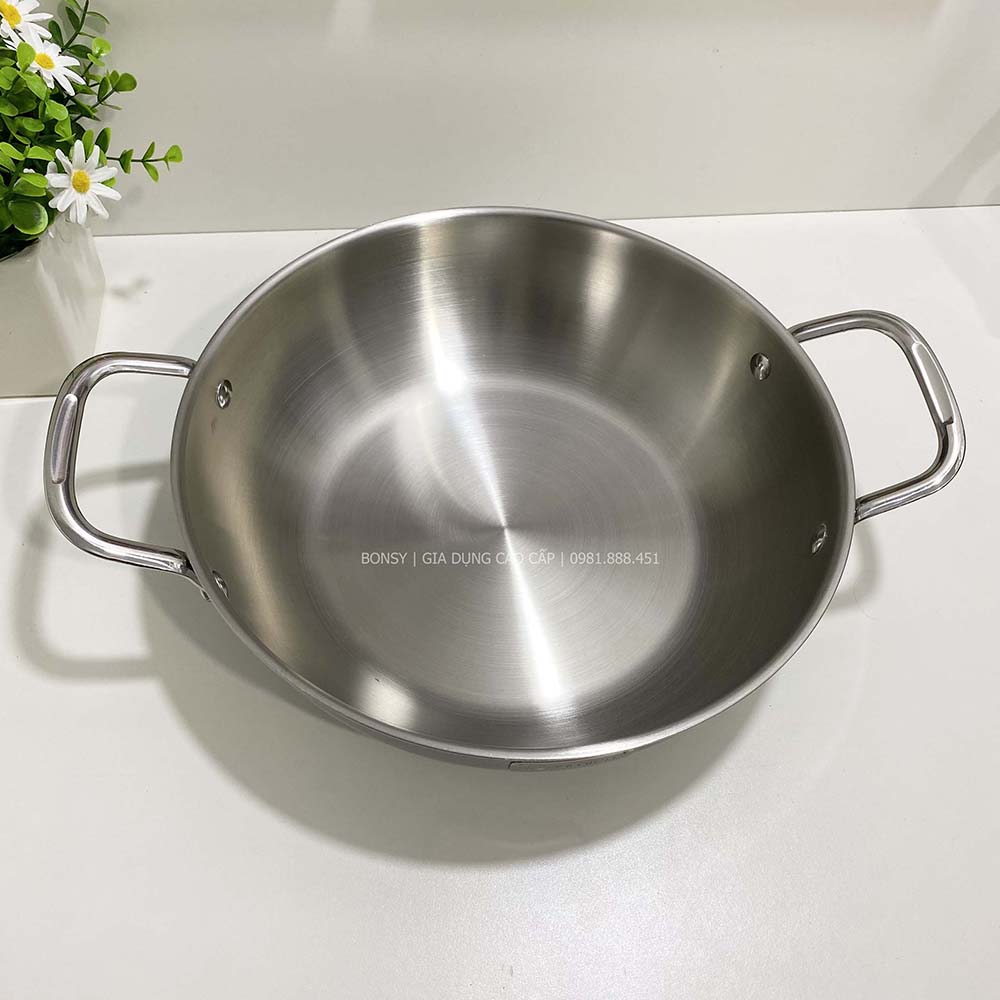 Chảo sâu lòng Elmich có vung đáy từ 28cm Trimax đáy đúc