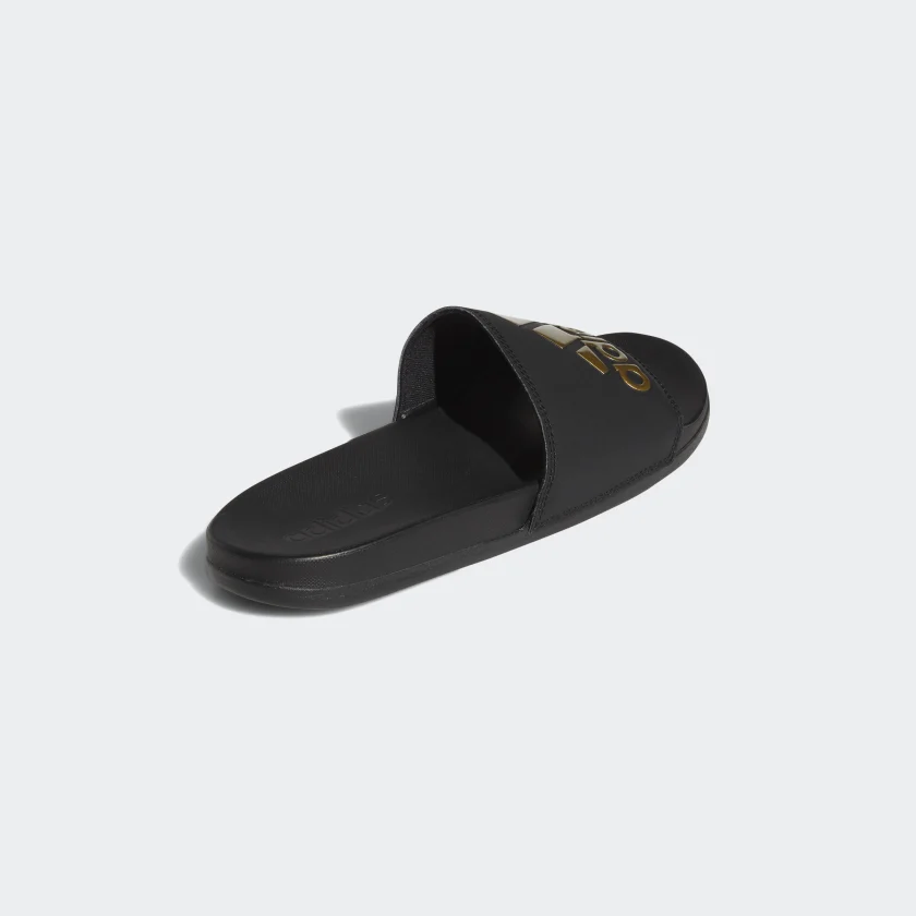 Adidas Adilette Comfort Slides Big Logo - Gold