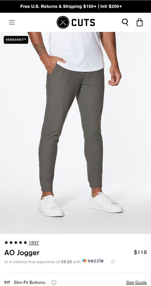 CUTS AO Jogger pants