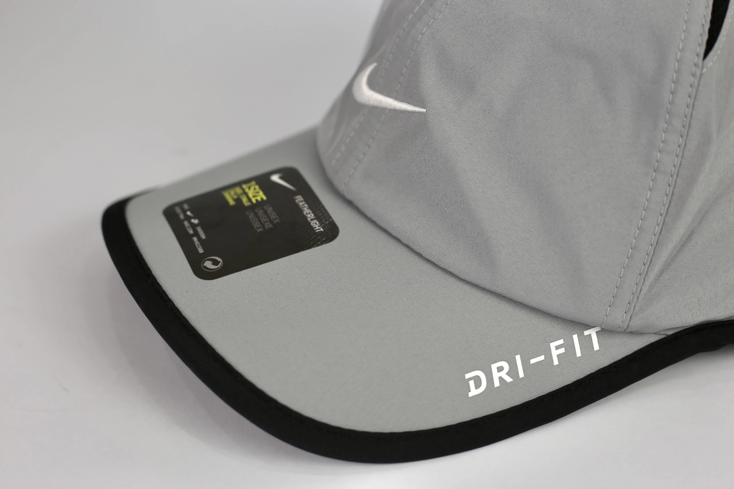 Nike Feather Light Cap Hat Dri Fit Gray
