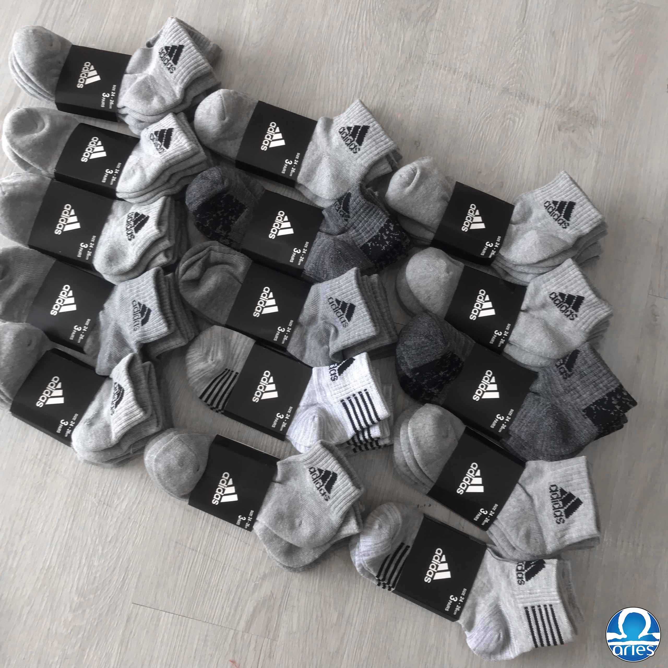 Adidas ankle socks pack 3 size 38-43