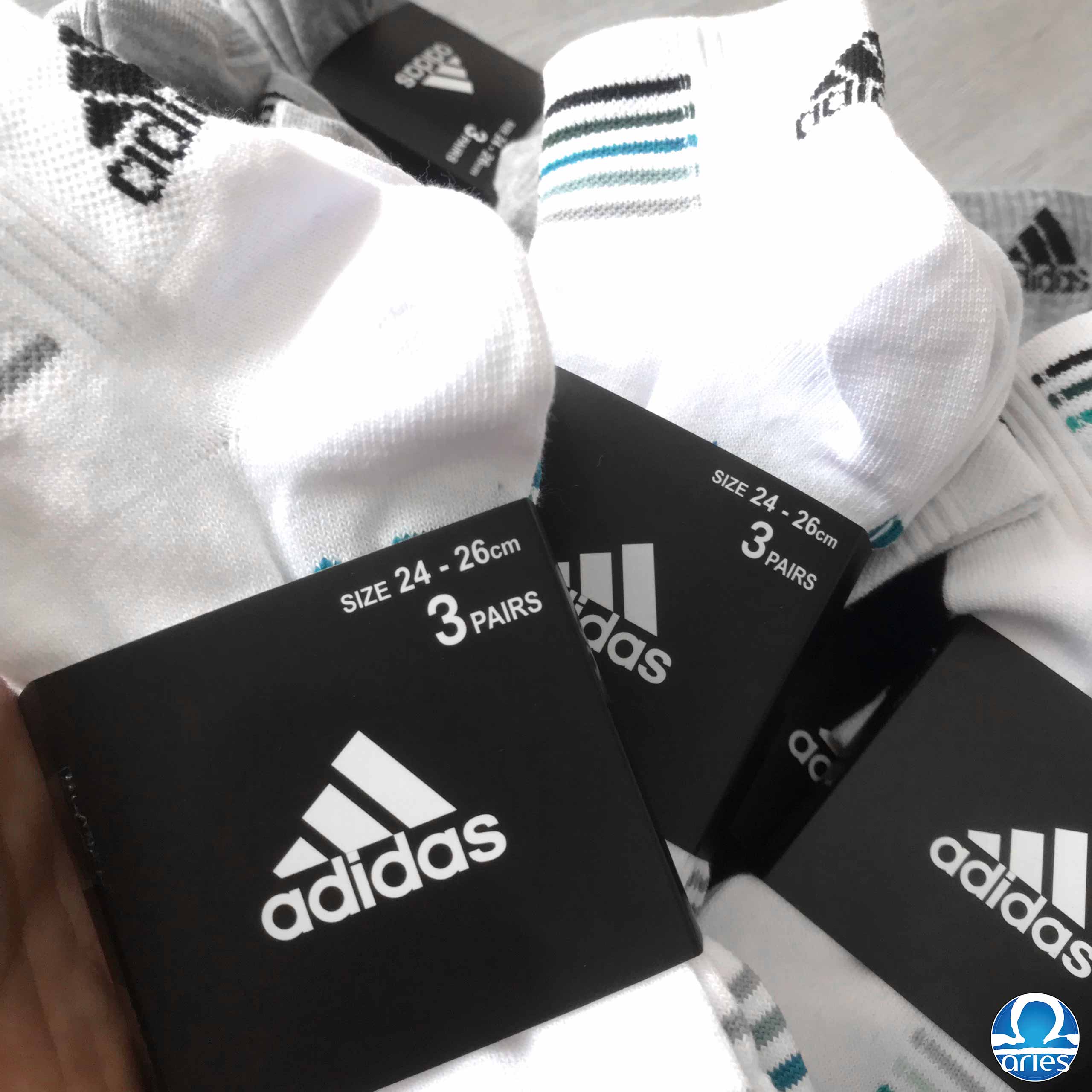 Adidas ankle socks pack 3 size 38-43