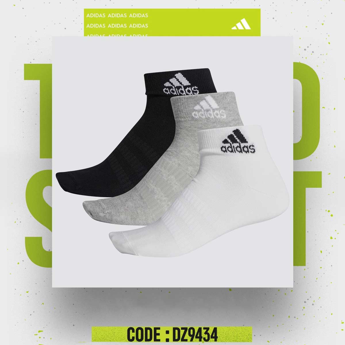 Adidas Ankle Socks 3 Pairs