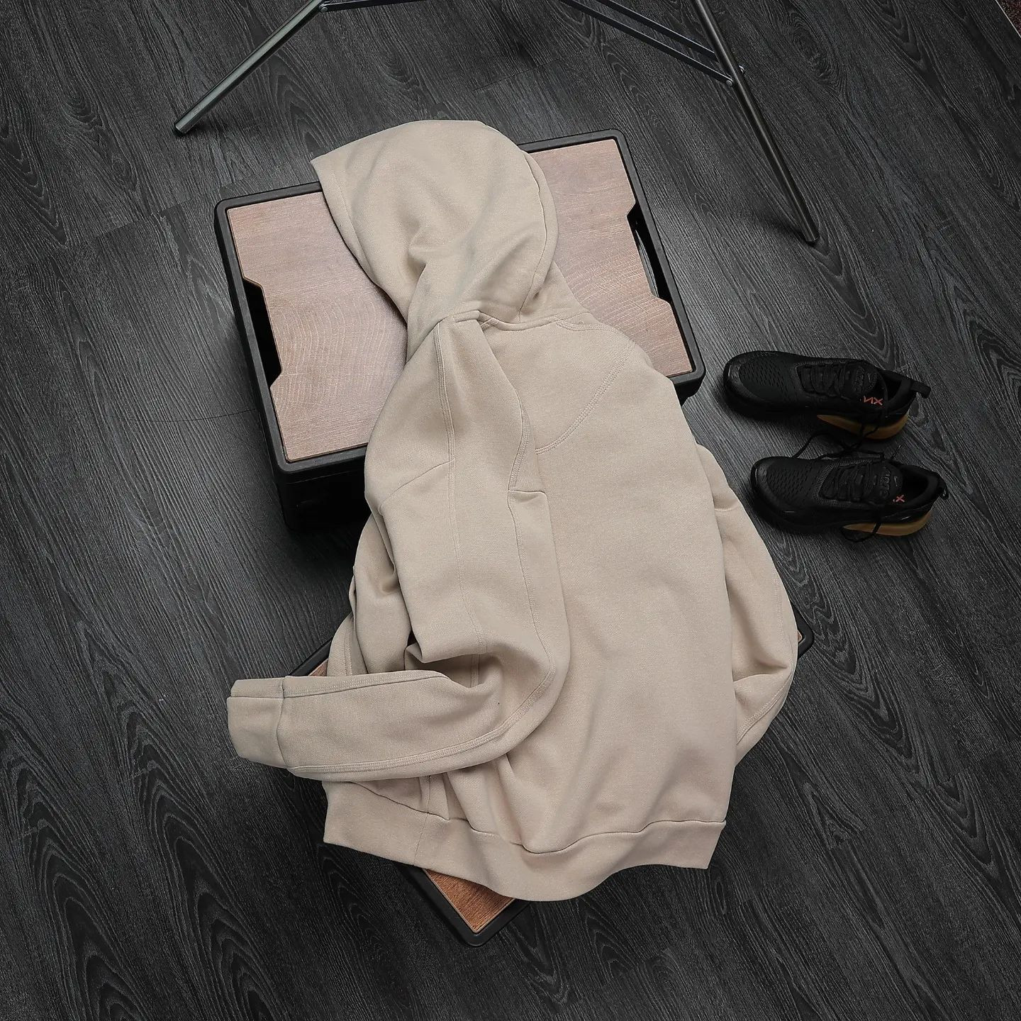 Lounge Fleece Hoodie - Beige