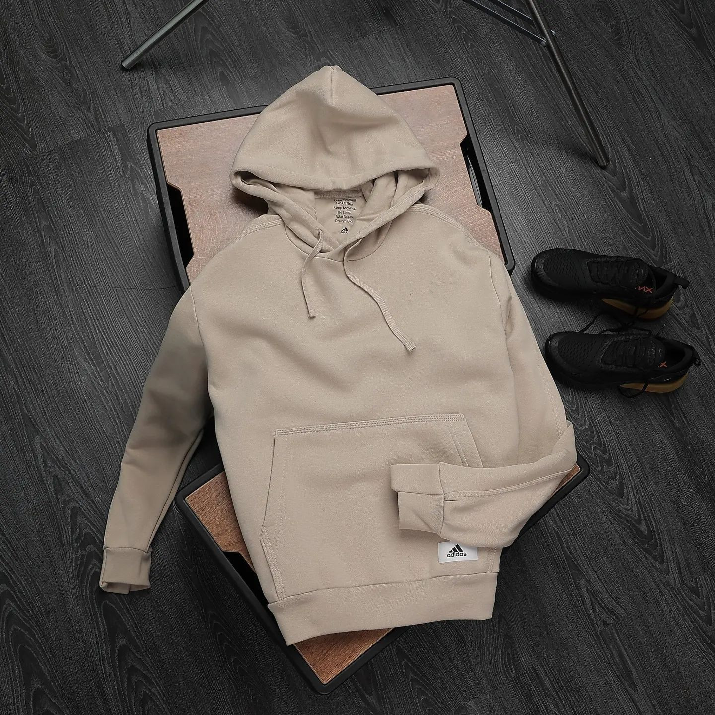 Lounge Fleece Hoodie - Beige