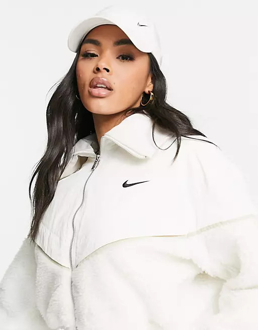 Jacket Crop Nike Sherpa