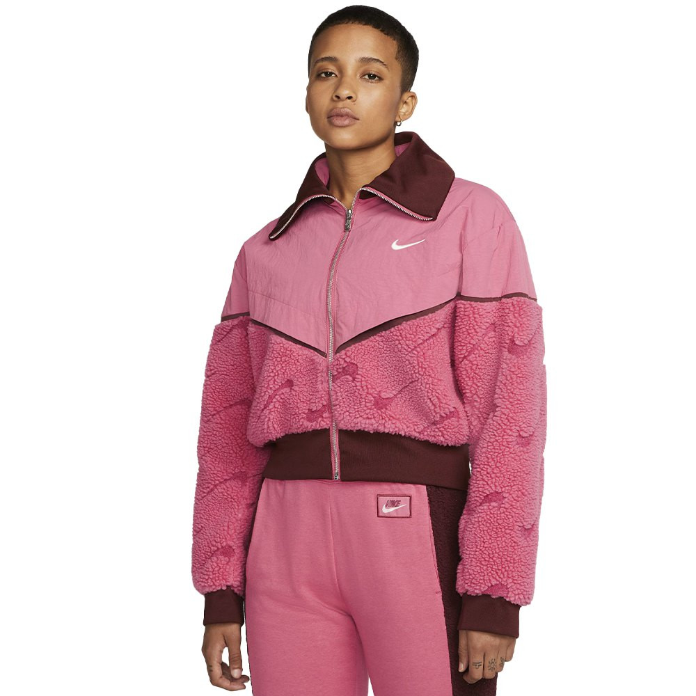 Jacket Crop Nike Sherpa