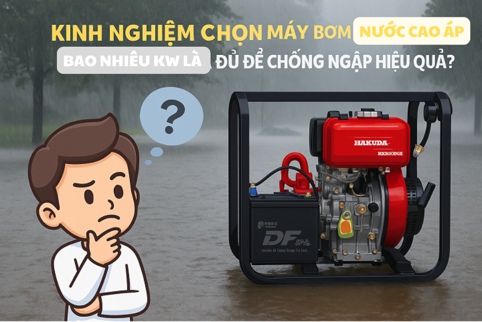 Kinh Nghiệm Chọn Máy Bơm Nước Cao Áp Mùa Mưa Bão: Bao Nhiêu KW Là Đủ Để Chống Ngập Hiệu Quả?