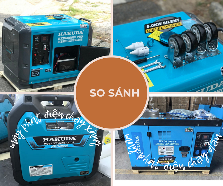 So Sánh Chi Tiết Máy Phát Điện Chạy Xăng và Máy Phát Điện Chạy Dầu: Lựa Chọn Nào Tối Ưu Cho Nhu Cầu Của Bạn?