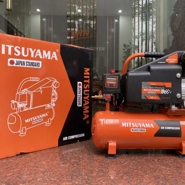 Máy Nén Khí Có Dầu 3Hp 12L Mitsuyama TL-12L - Mạnh Mẽ - Bền Bỉ - Siêu Nhỏ Gọn