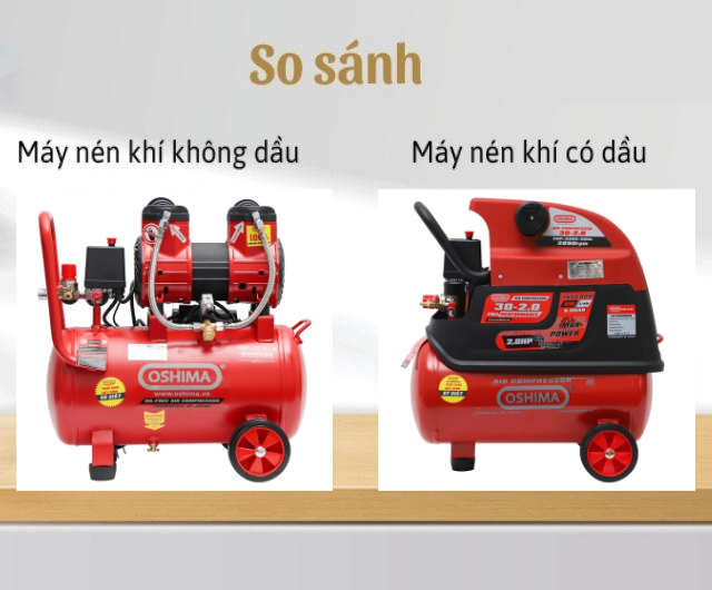 Máy Nén Khí Oshima  – Lựa Chọn Có Dầu Hay Không Dầu?