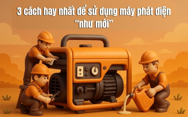 3 Cách Hay Nhất Để Sử Dụng Máy Phát Điện Như Mới