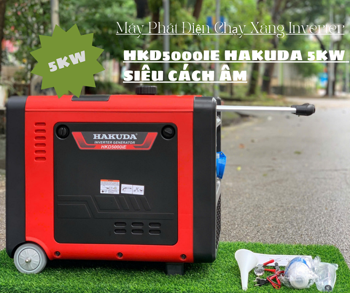 Review Chi Tiết Máy Phát Điện Inverter Hakuda HKD5000IE 5KW: 