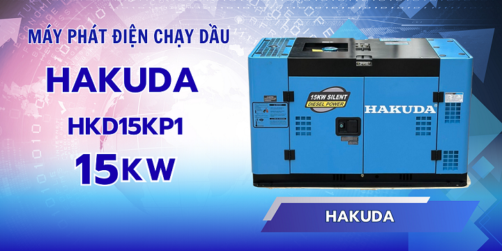 Máy Phát Điện Chạy Dầu 15KW Hakuda HKD15KP1 – Giải Pháp Điện Dự Phòng Hoàn Hảo