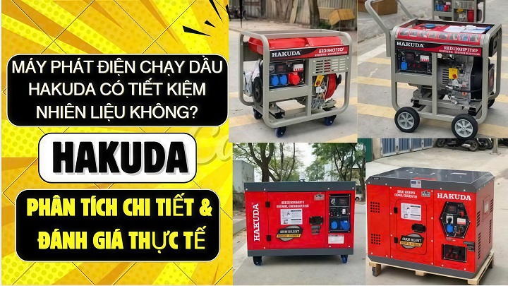 Máy Phát Điện Chạy Dầu Hakuda Có Tiết Kiệm Nhiên Liệu Không? Phân Tích Chi Tiết & Đánh Giá Thực Tế