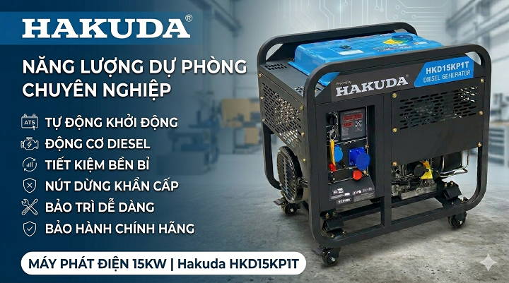 MÁY PHÁT ĐIỆN 15KW HAKUDA HKD15KP1T: