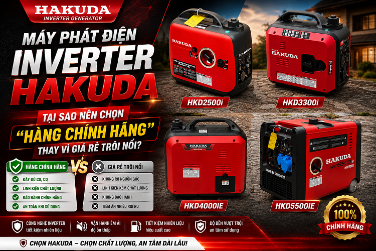 Máy Phát Điện Inverter Hakuda: Tại Sao Nên Chọn 