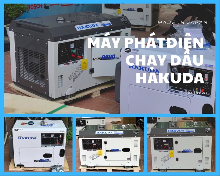 Máy Phát Điện Chạy Dầu Hakuda