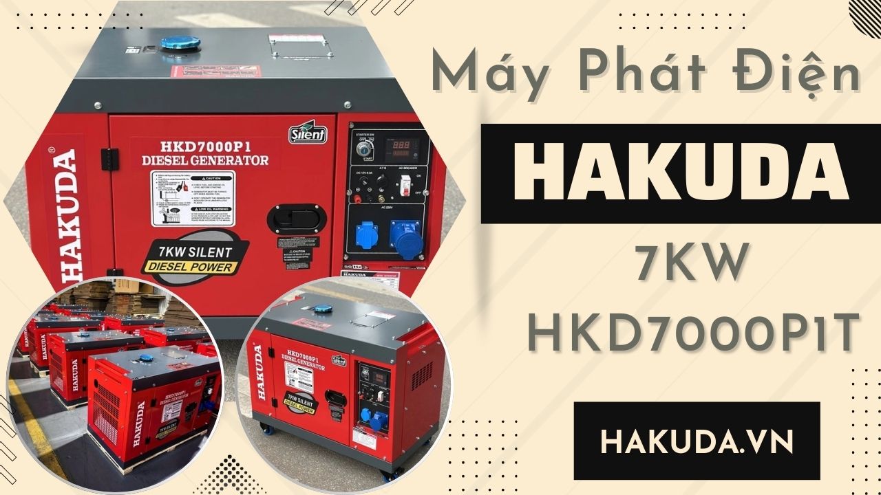 Khám Phá Máy Phát Điện Hakuda 7KW HKD7000P1: Công Nghệ Mới – Hiệu Quả Cao