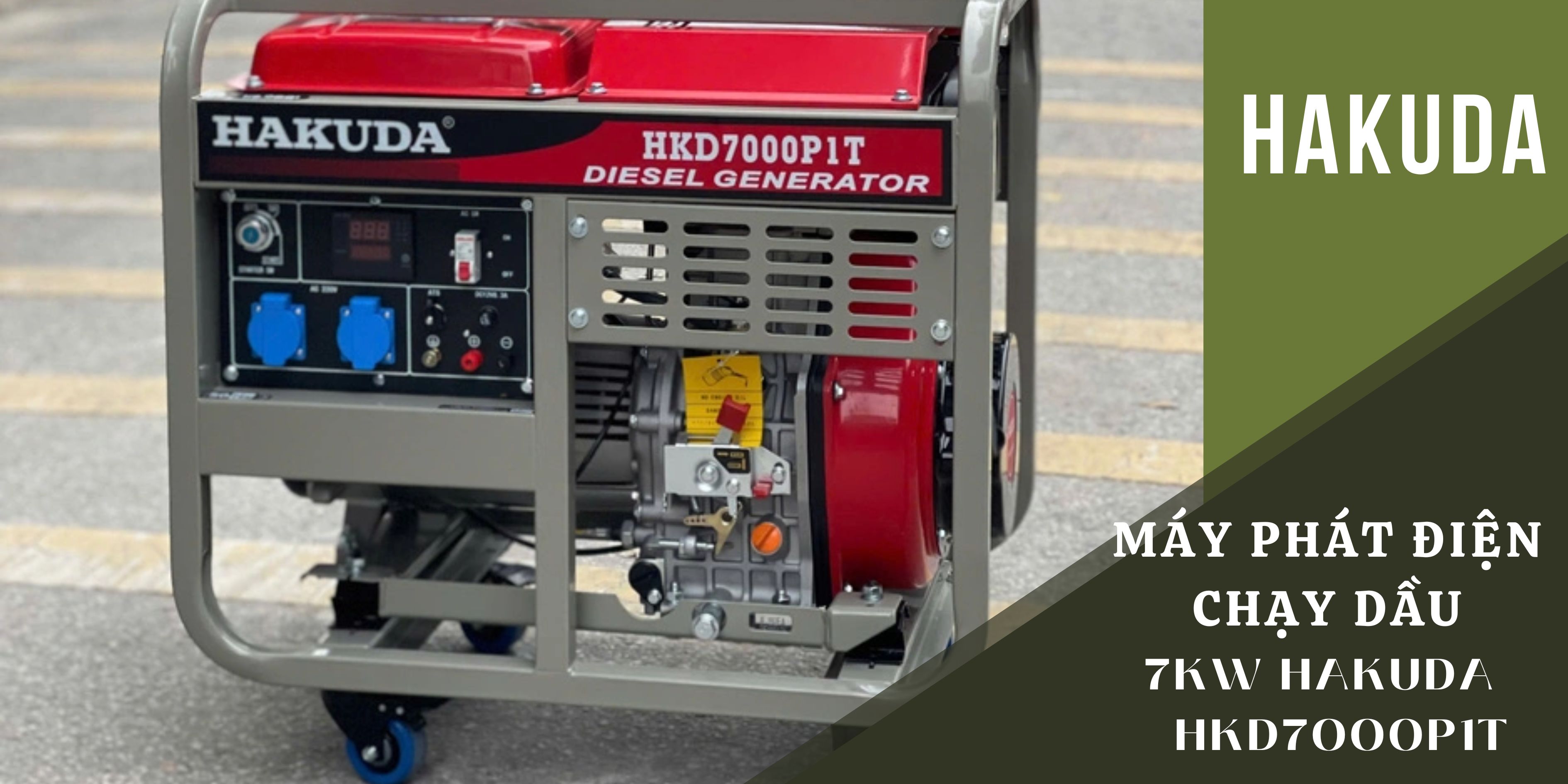 Máy Phát Điện Chạy Dầu 7KW Hakuda HKD7000P1T – Sự Lựa Chọn Ổn Định Cho Gia Đình & Kinh Doanh