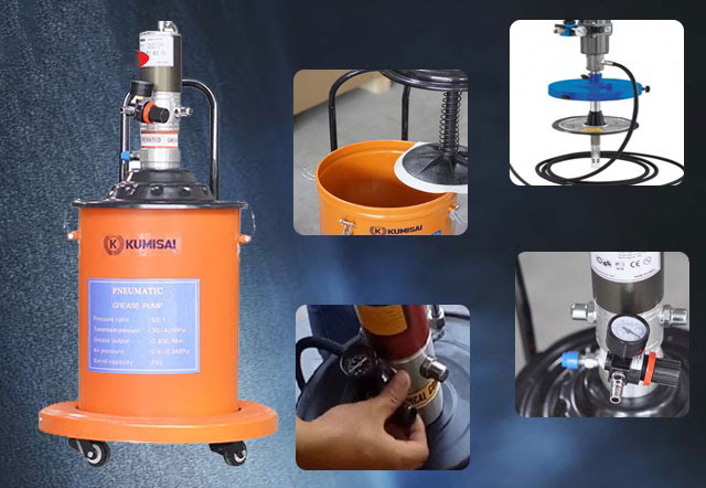 Máy bơm mỡ khí nén là gì? Cách lắp đặt máy bơm mỡ khí nén