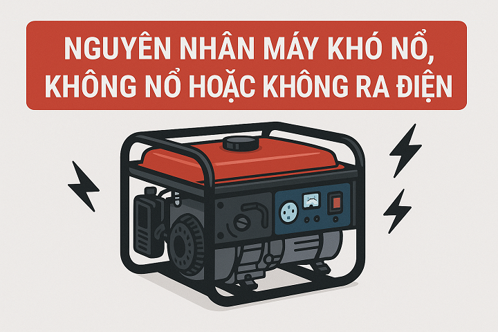 Nguyên Nhân Máy Khó Nổ, Không Nổ Hoặc Không Ra Điện