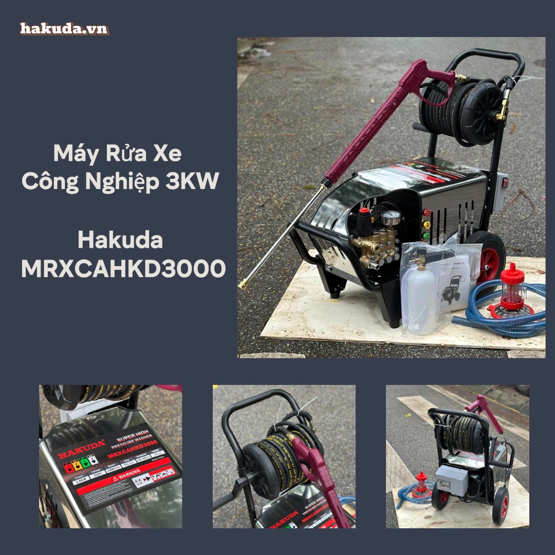 Có Nên Đầu Tư Máy Rửa Xe Cao Áp Hakuda 3KW MRXCAHKD3000?