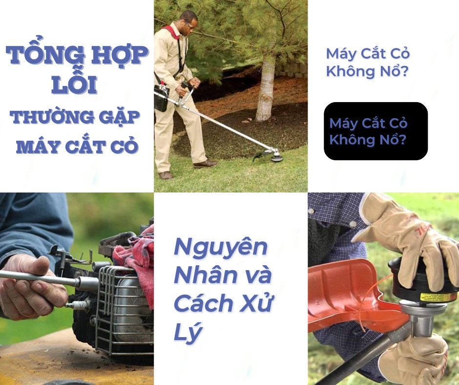 Tổng Hợp Lỗi Thường Gặp Khiến Máy Cắt Cỏ Không Nổ