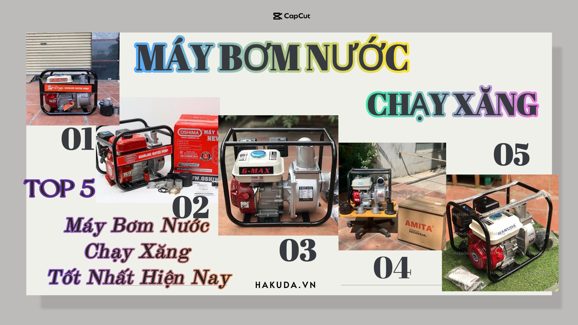 Top 5 Máy Bơm Nước Chạy Xăng Tốt Nhất Hiện Nay